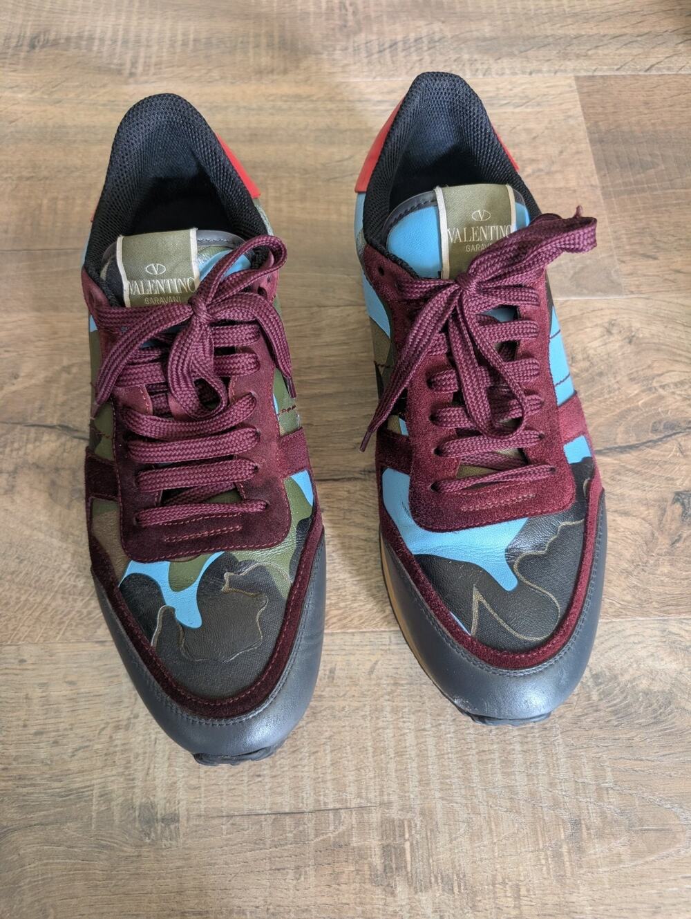 Valentino Garavani Rockrunner Camo Sneakers - Size EU 43 / US 10 (With Dust Bag)